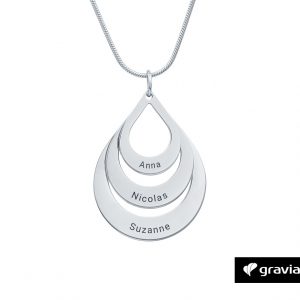 Halskette mit Gravur - Silber Graviando