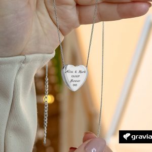 Herzkette mit Gravur Graviando
